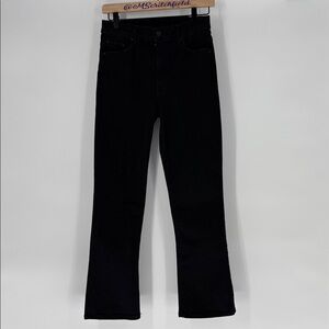 Mother Insider Crop Jeans in Not Guilty Sz 27 black